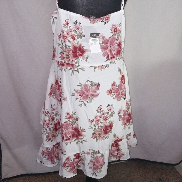 Rue21 Floral Midi Dress - Pink and White - Picture 9 of 11
